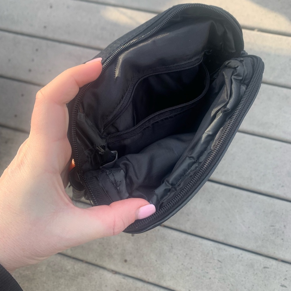 Vintage Black Leather Rectangular Backpack | 90s … - image 4